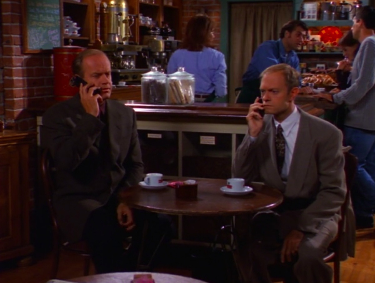 Kelsey Grammer and David Hyde Pierce in Frasier