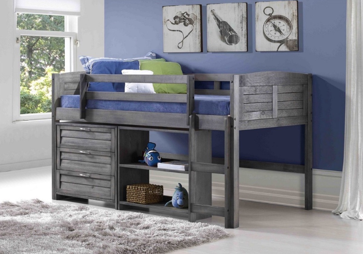 Kids' Loft Bed Storage Furniture