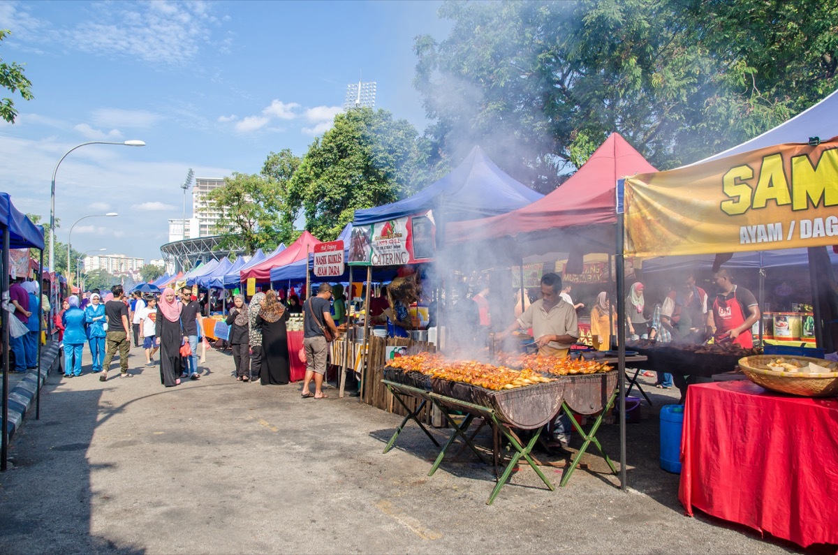 A Bazaar Set Up For Ramadan