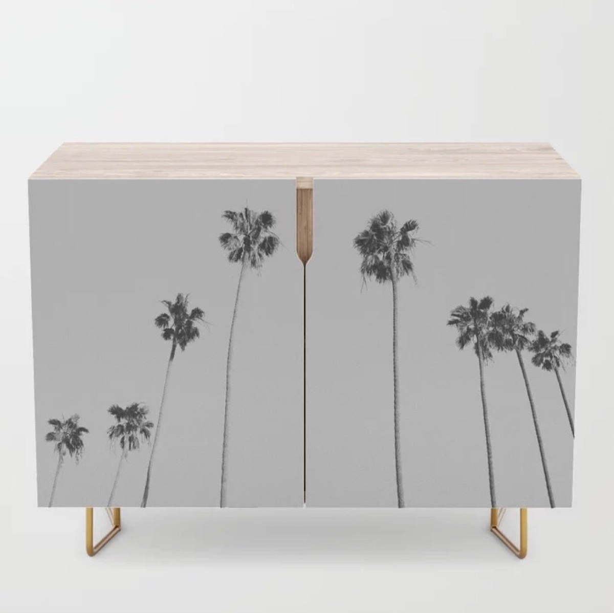 Society6 Palm Tree Credenza Storage Furniture