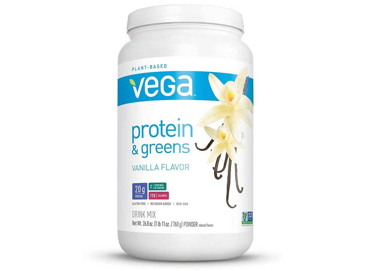 Plant based vega protein and greens vanilla flavor