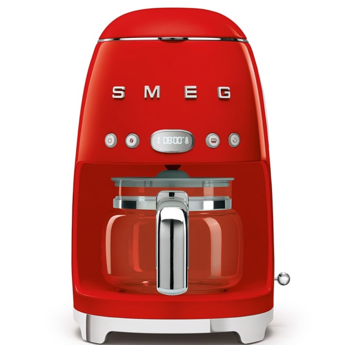 red smeg coffee maker