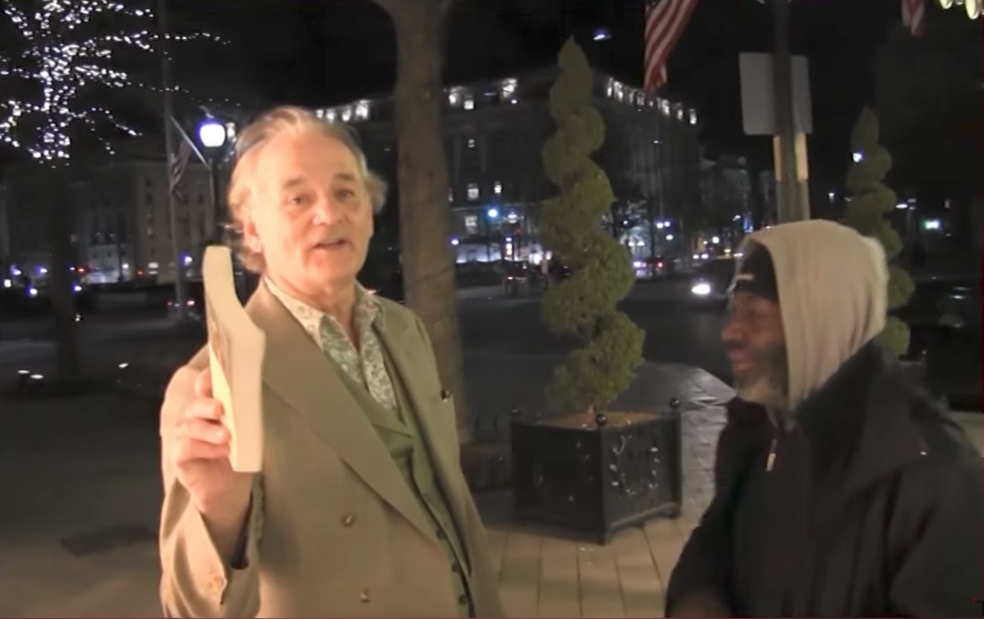 Bill Murray Throws Phone Off Roof