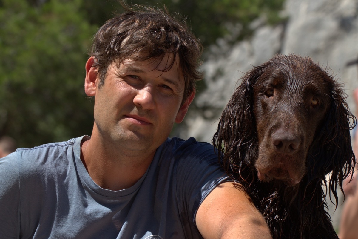 man and dog have similar hairstyle dogs who look like their owners