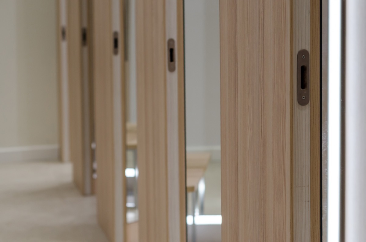 changing rooms in a boutique