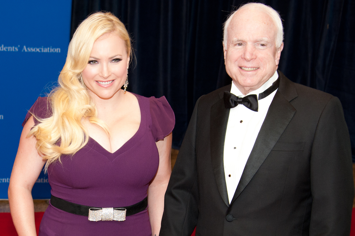 John McCain and Meghan McCain arrive at the White House Correspondents Association Dinner May 3, 2014 in Washington, DC