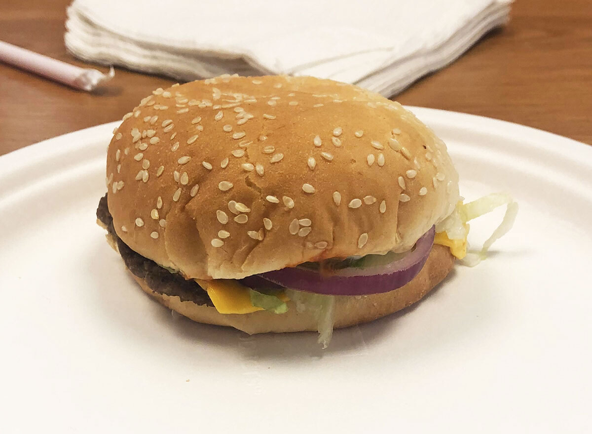 checkers cheeseburger