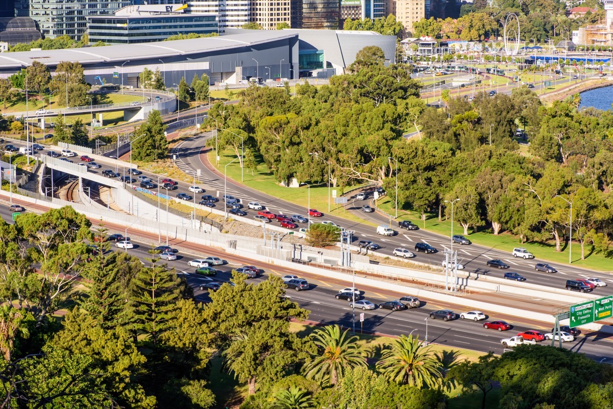 highway traffic in perth