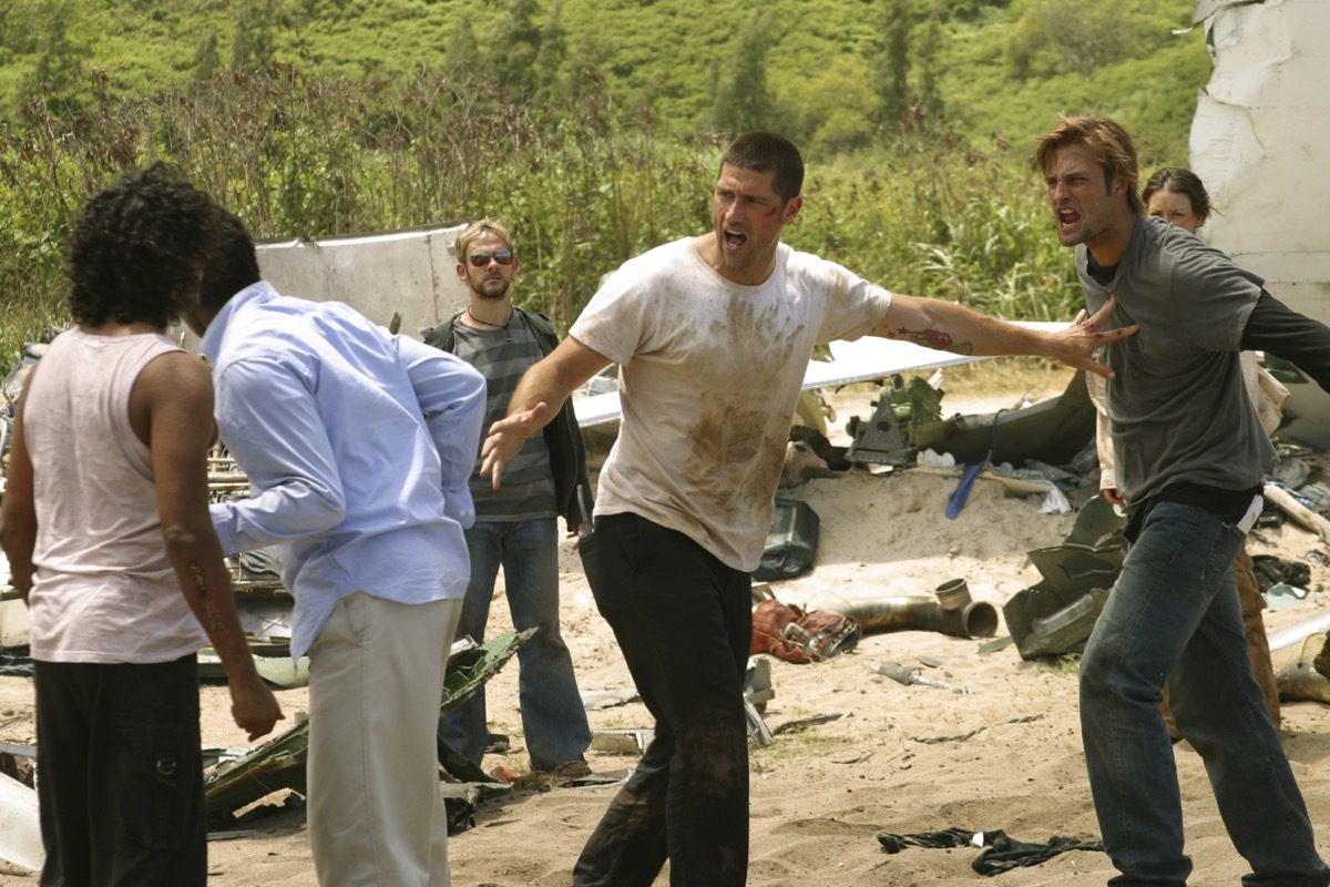 Matthew Fox and Josh Holloway in Lost