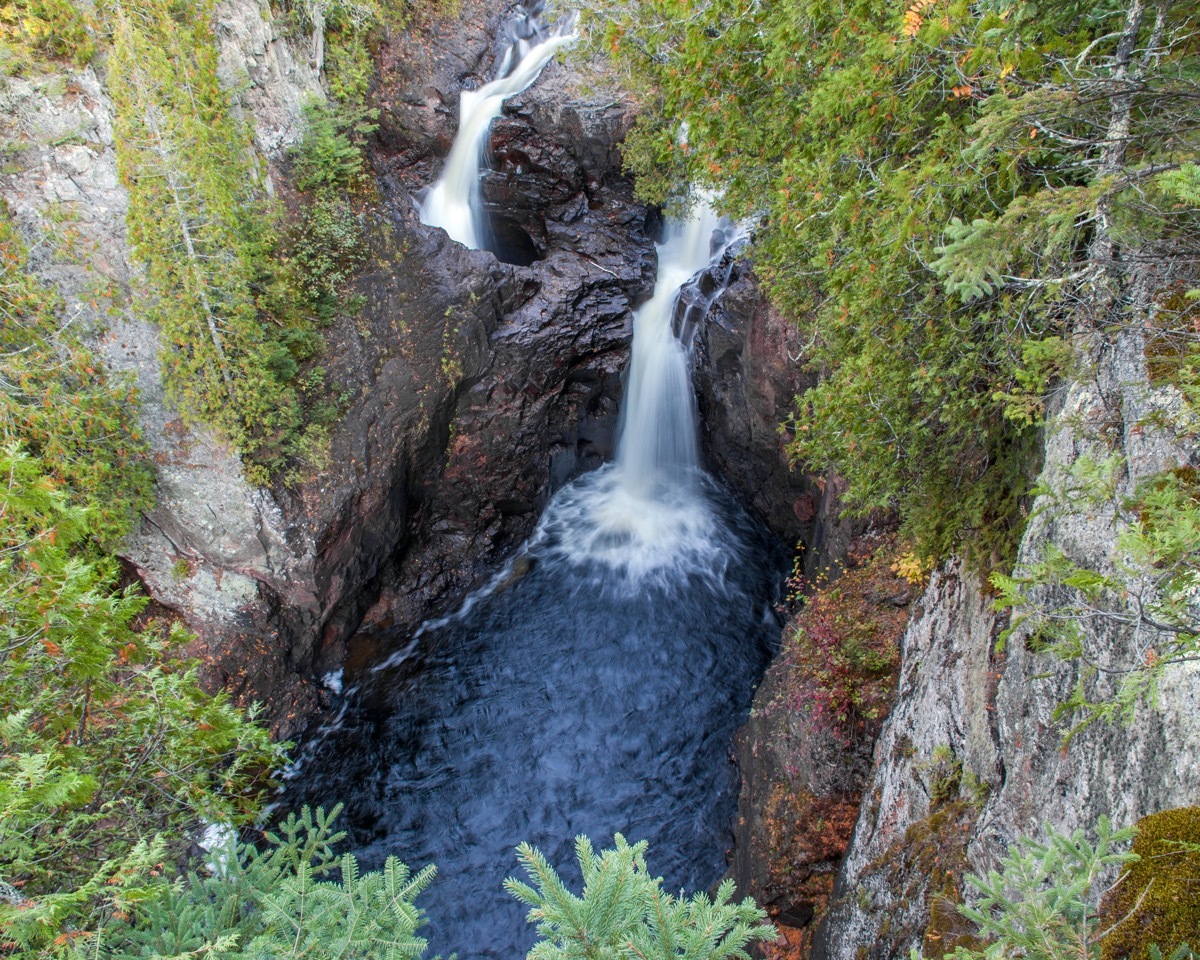 Magney State Park, Devil's Kettle Water Fall on the Brule River