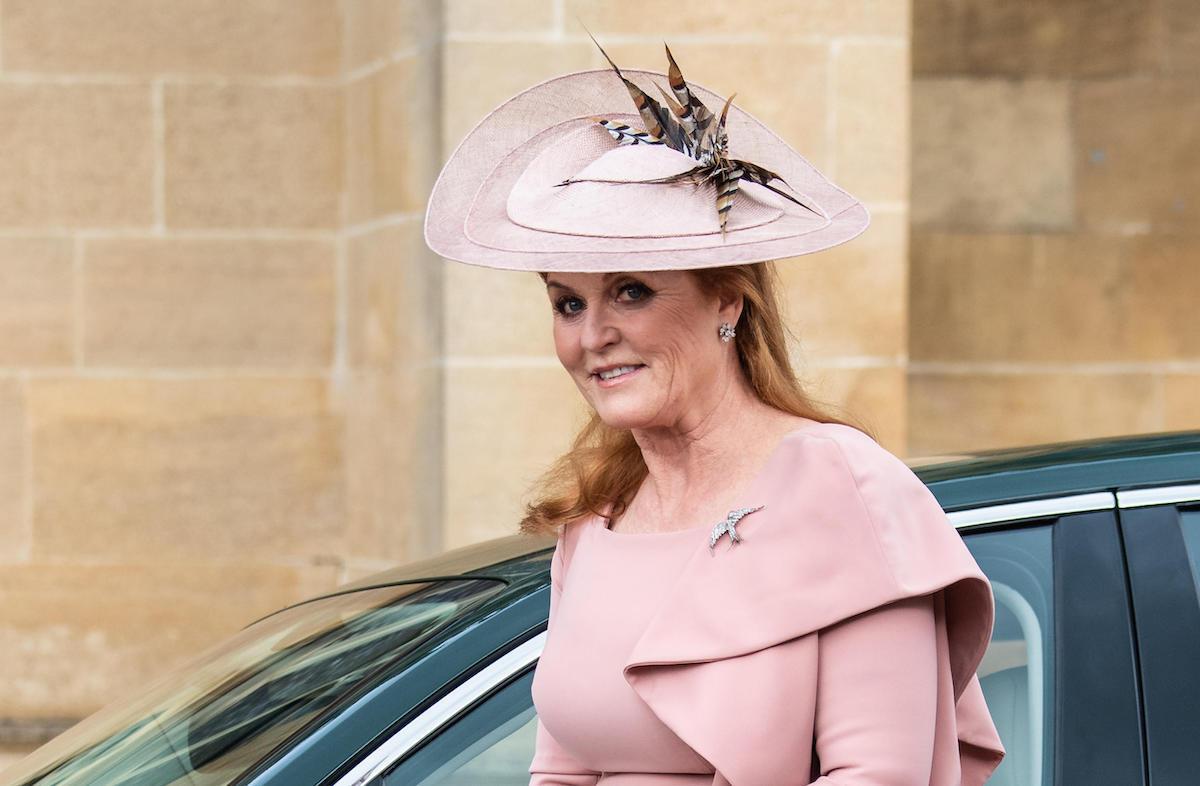 The wedding of Lady Gabriella Windsor and Thomas Kingston at St. George's Chapel, Windsor Featuring: Sarah Ferguson