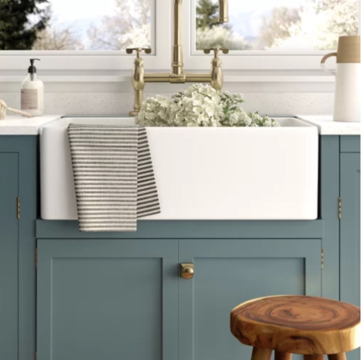 farmhouse kitchen sink wayfair vintage home features