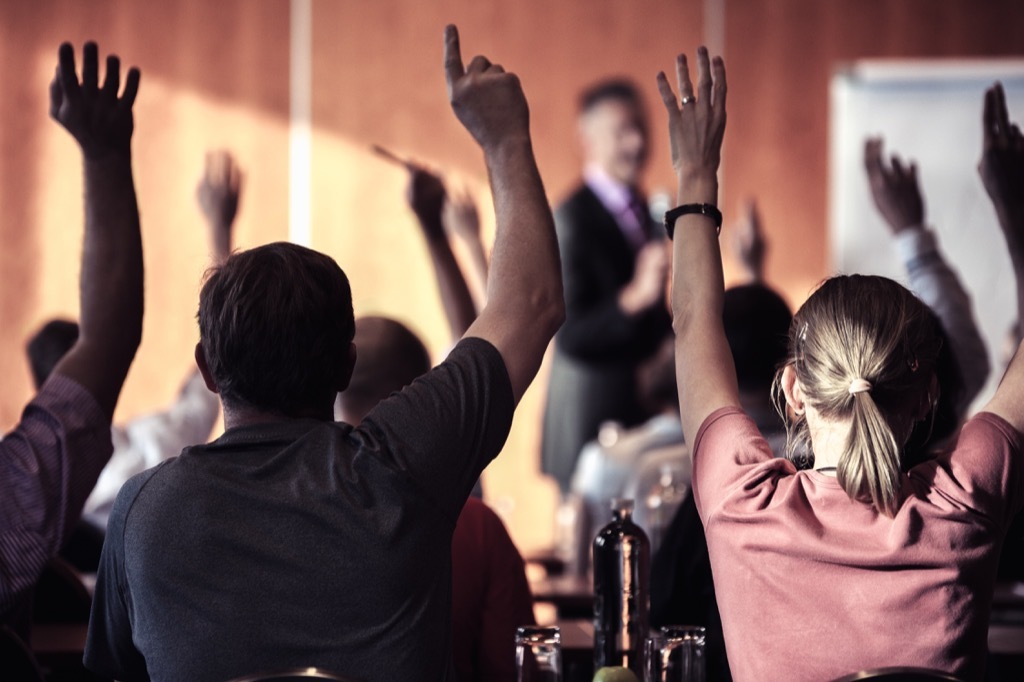 kids raising hands in school things grandparents should never do