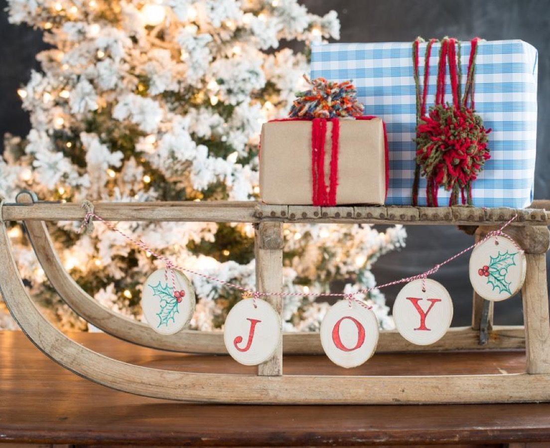 wooden banner diy christmas decorations