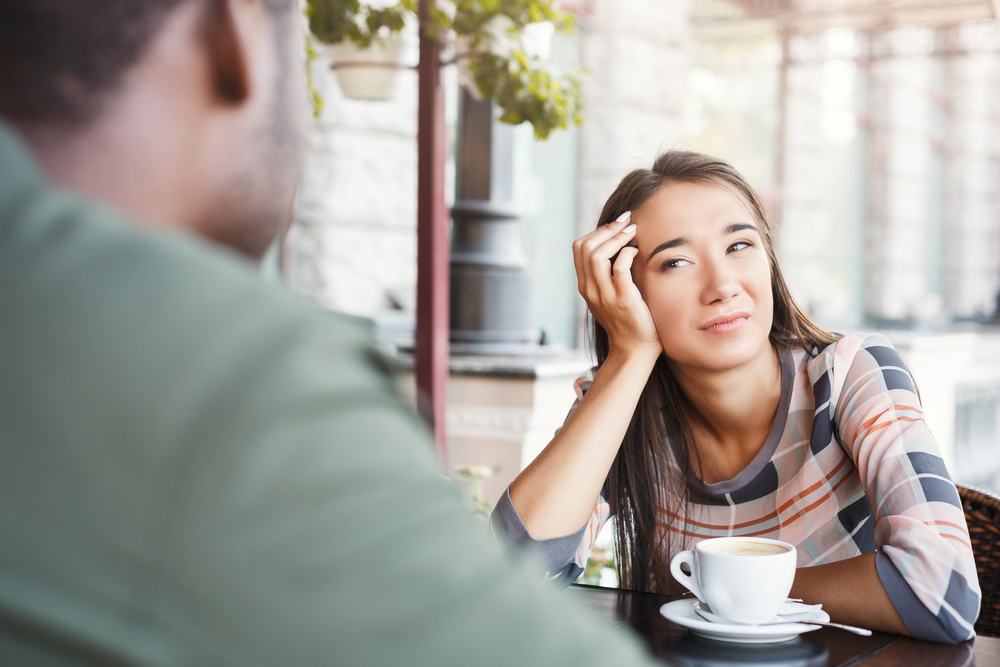 woman on bad date