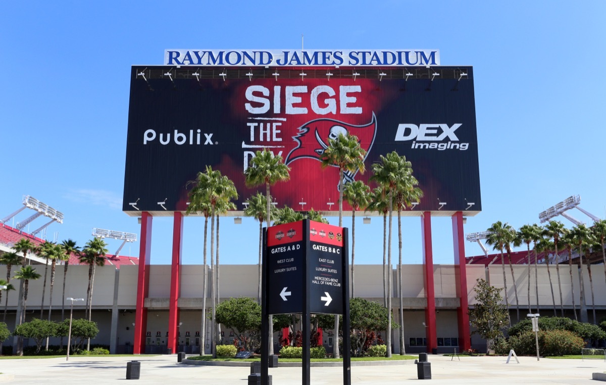 TAMPA, FL - MAY 15: The Tampa Bay Buccaneers team headquarters in Tampa, Florida on May 15th, 2017. The Tampa Bay Buccaneers are one of the 32 teams of the NFL.