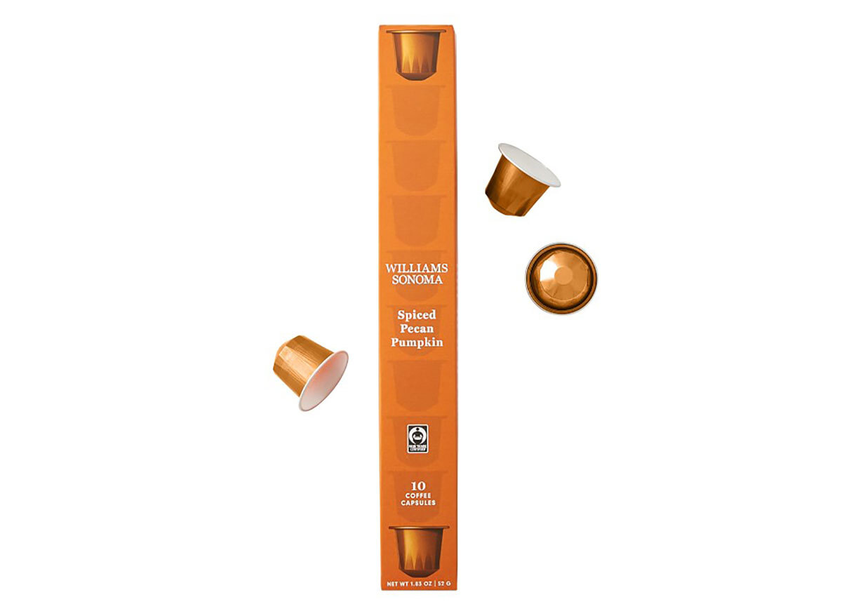 williams sonoma pecan pumpkin coffee capsules