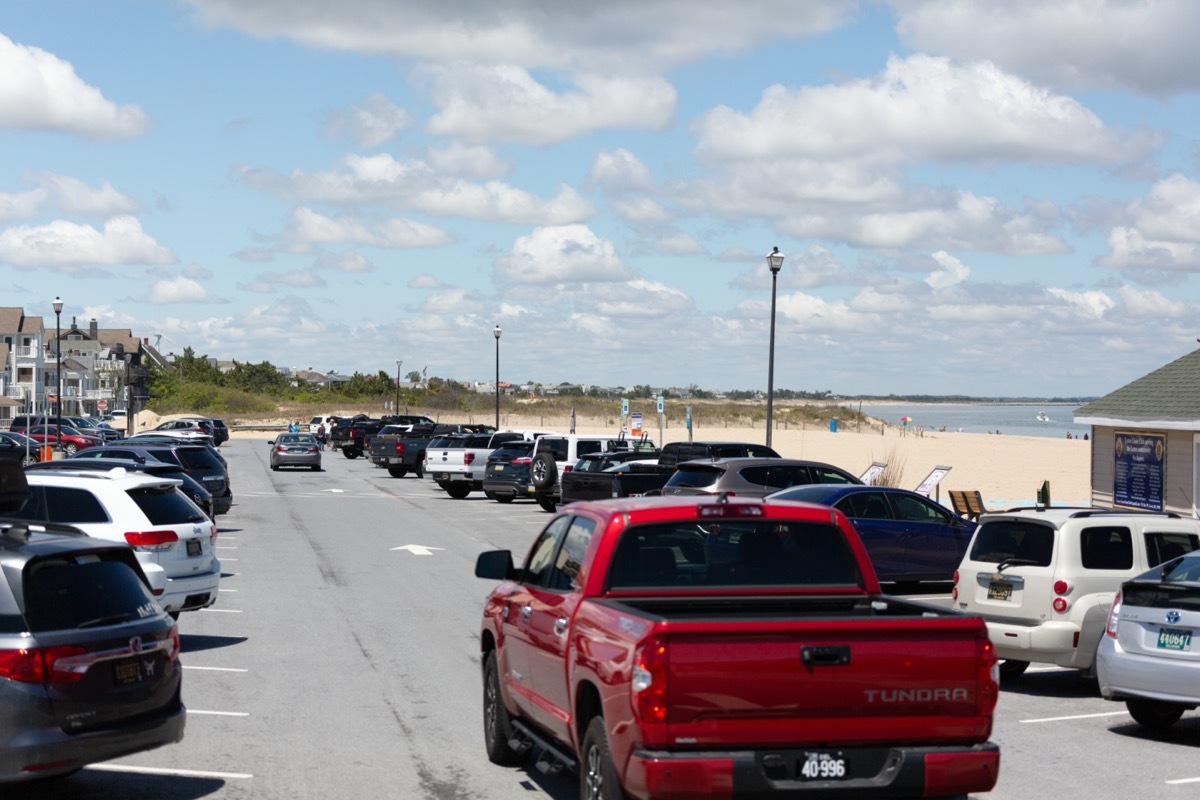 The beach goers on the first day Lewes beach opened from the Covid-19 / Coronavirus shut down.