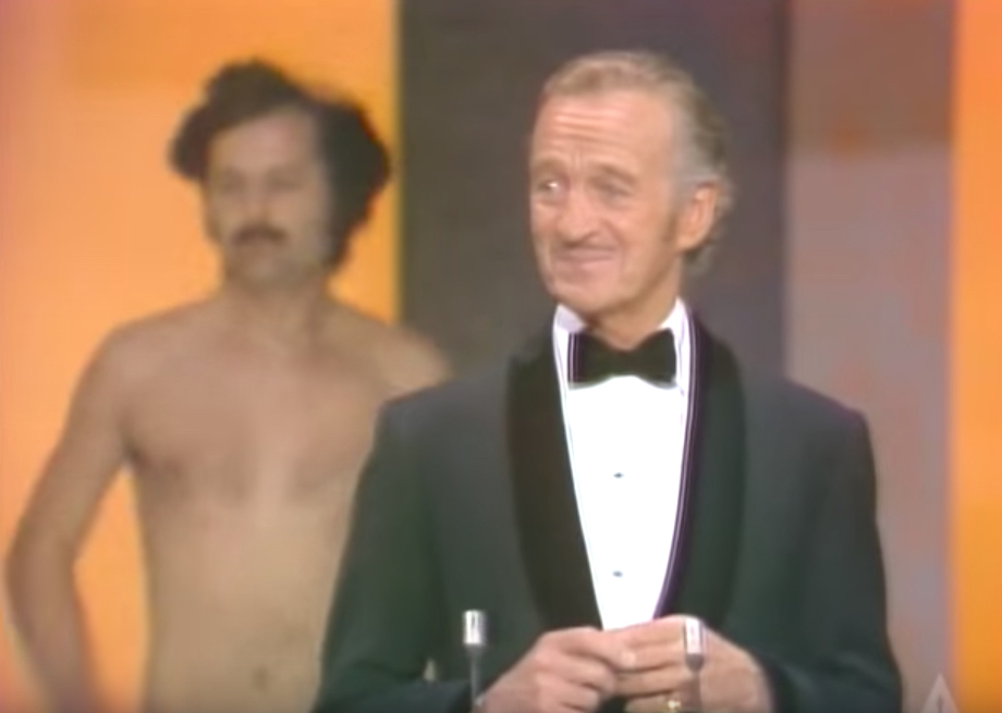 Man Streaking During Oscars celebrity awards