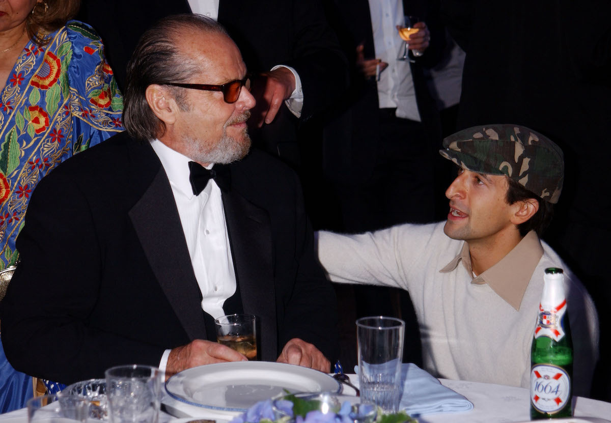 Jack Nicholson and Adrien Brody at an 