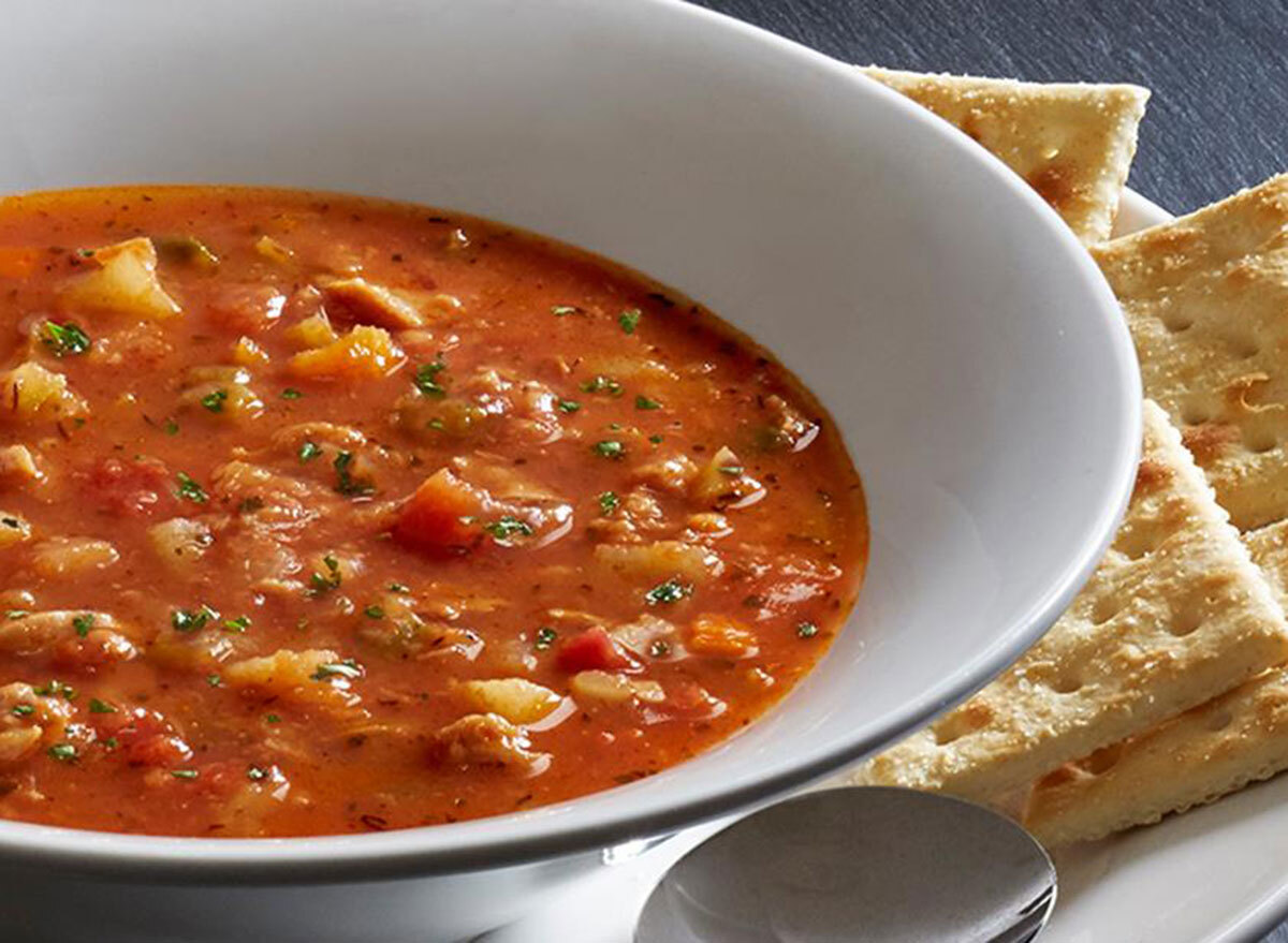 Manhattan clam chowder