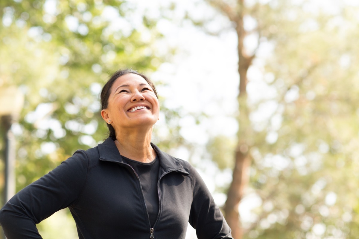 smiling confident woman