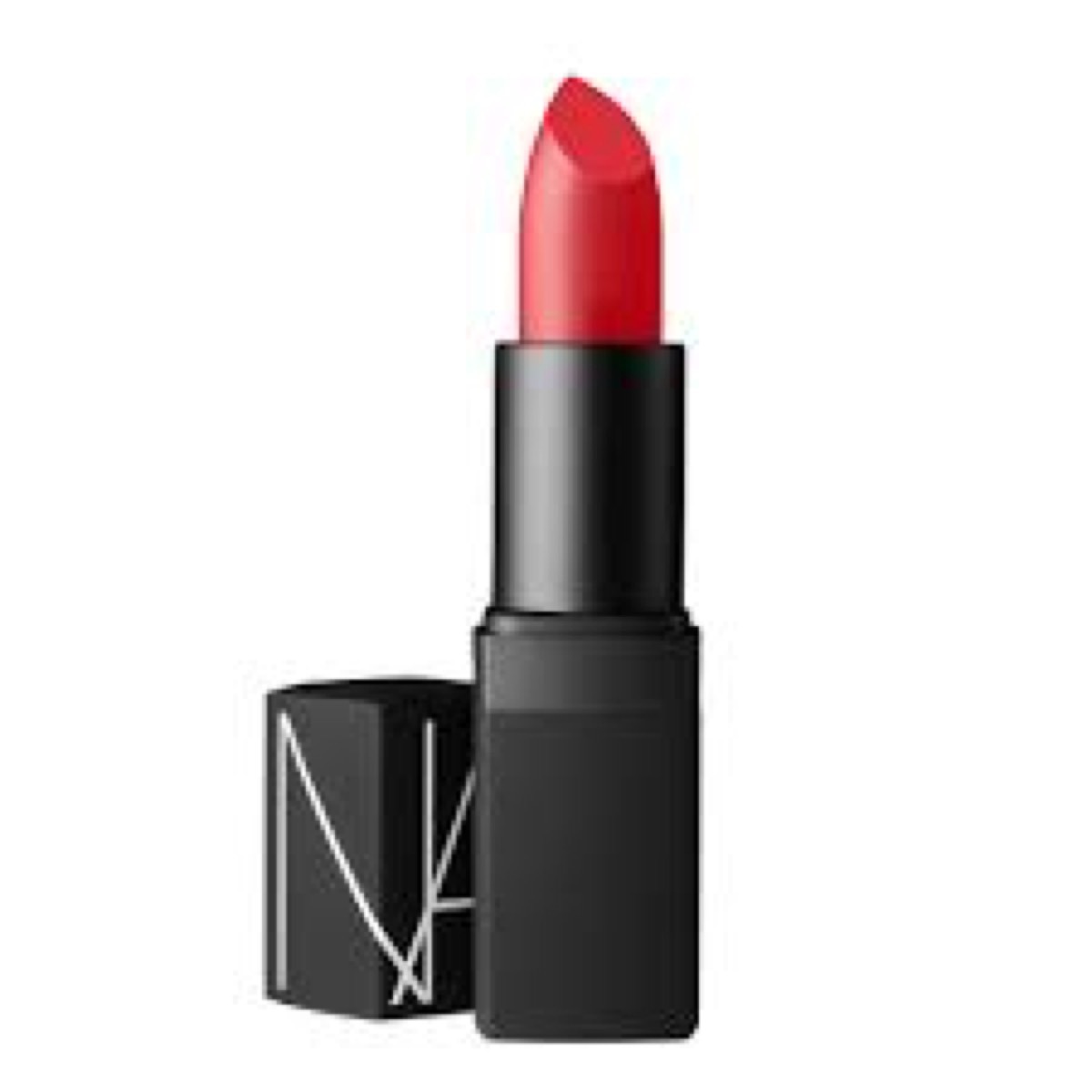 Poppy red NARS lipstick with cap off