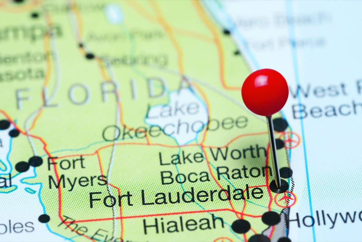 fort lauderdale map