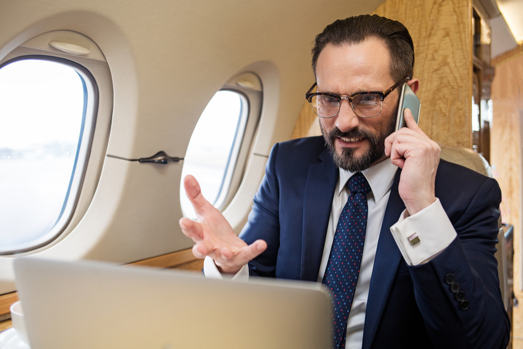 Angry Man on Plane