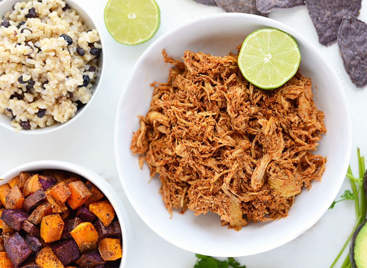 crockpot chicken taco bowl