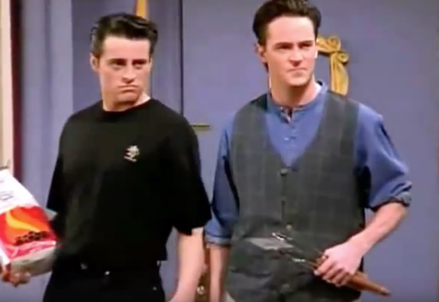 Friends Chandler and Joey Men are Here Funniest Jokes From Friends