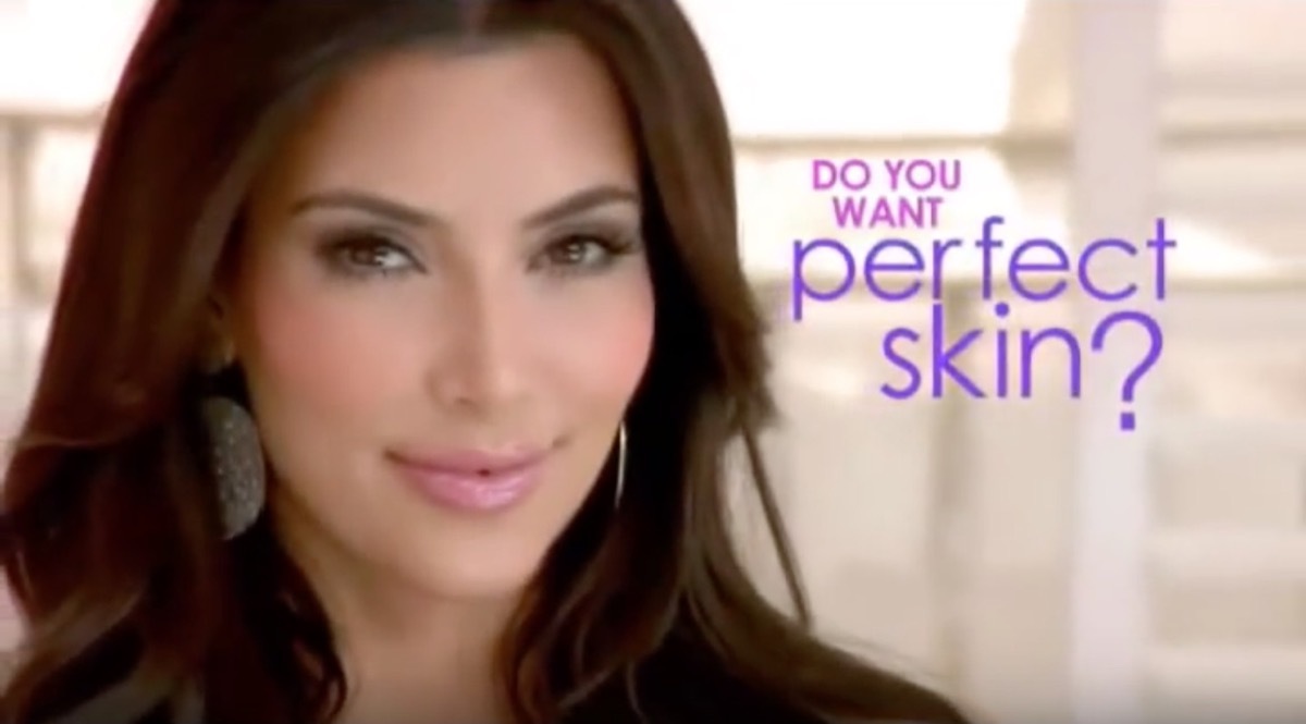 kim kardashian perfect skin infomercial, celebrity infomercial