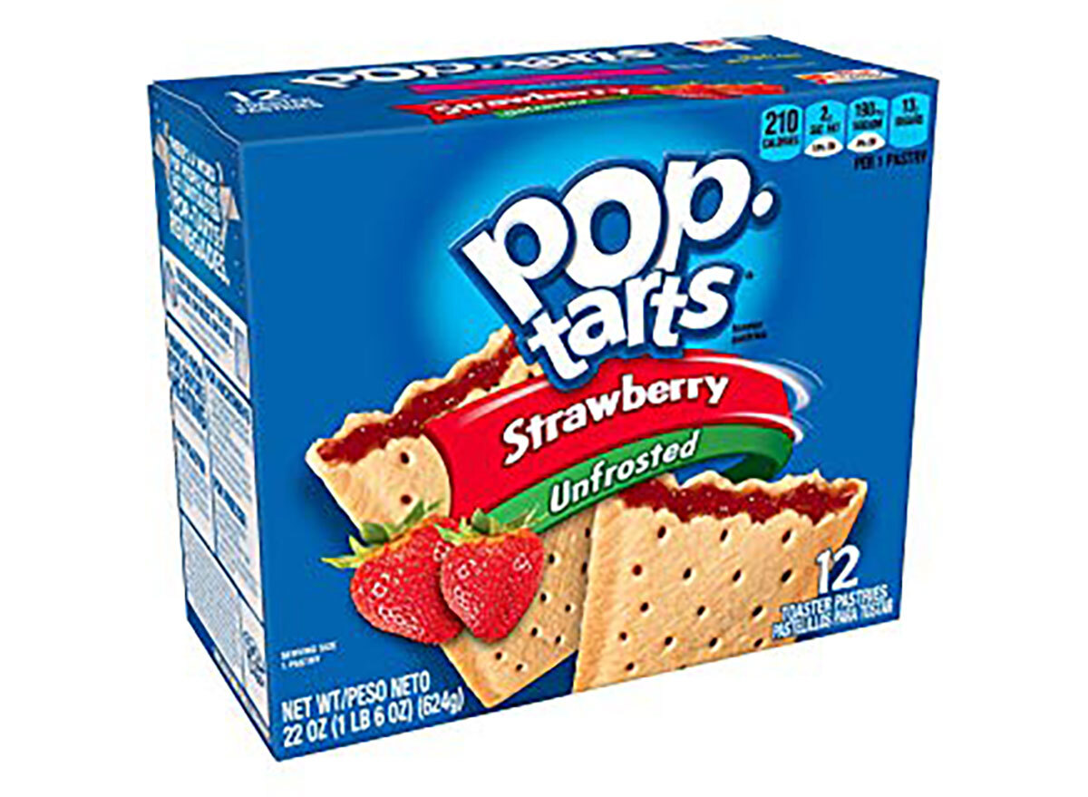 box of unfrosted strawberry poptarts