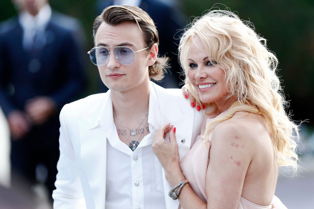 Brandon Lee and Pamela Anderson at the amfAR Cannes Gala 2019