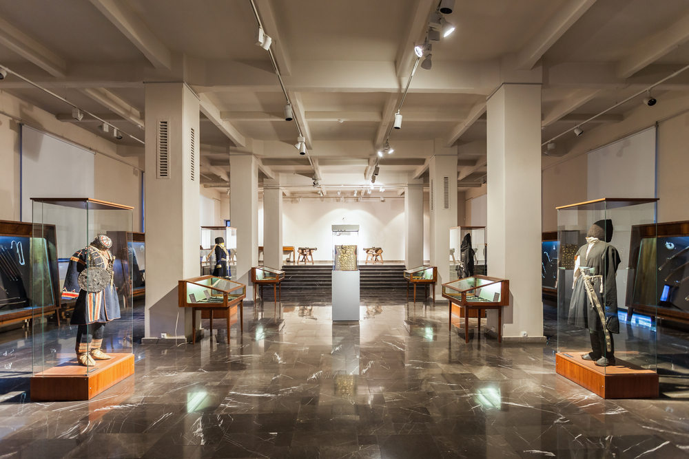 An interior shot of the Georgian National Museum