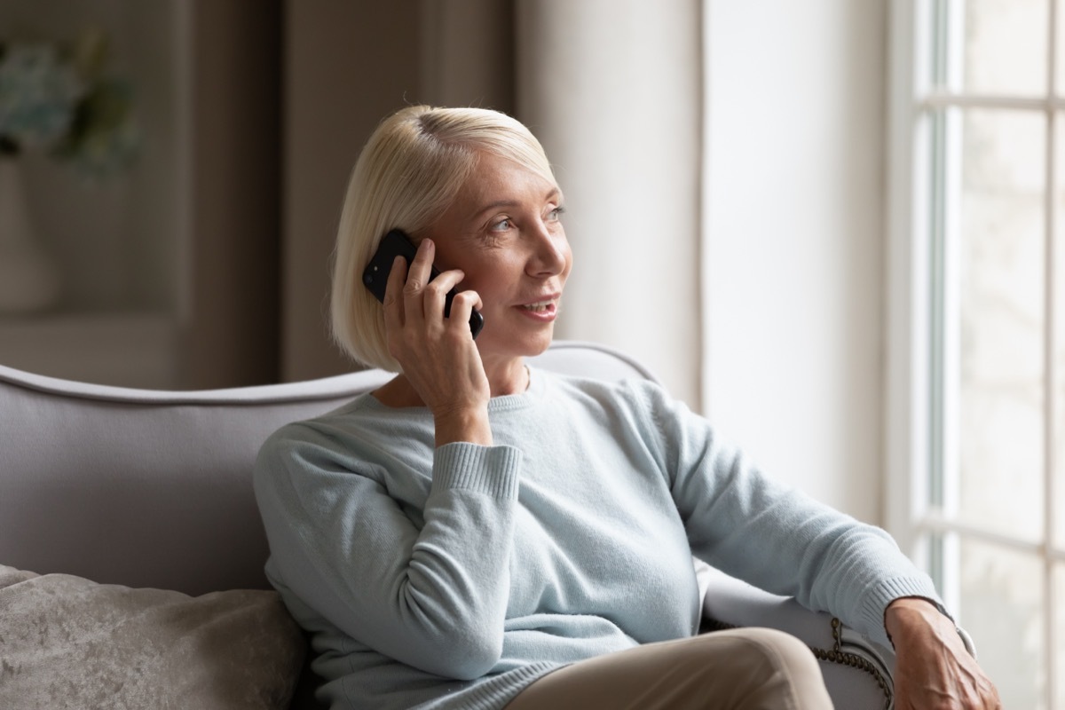 woman on phone