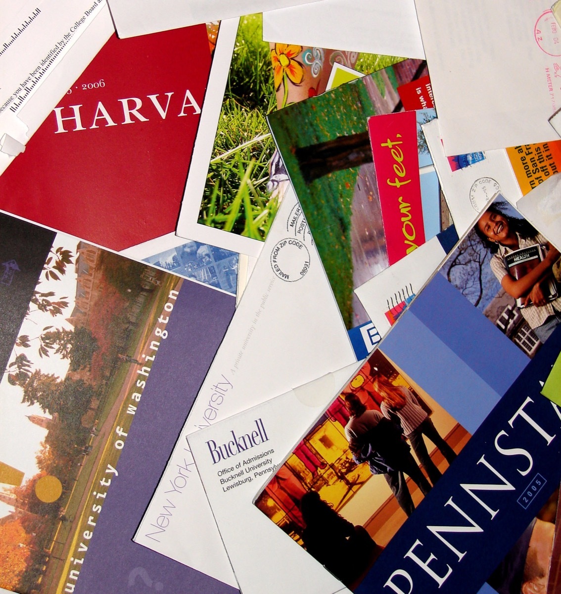 Pile of College Brochures {Secrets Your Mailman Knows}