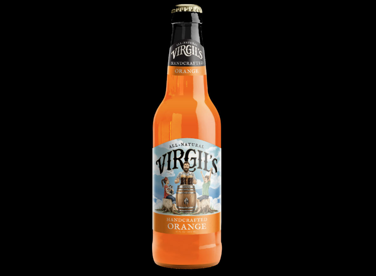 virgils handcrafted orange soda bottle