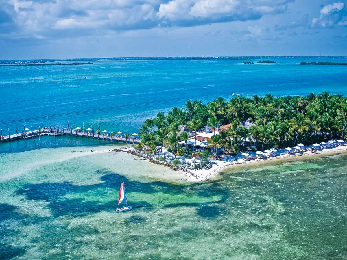 aerial view of little torch key florida