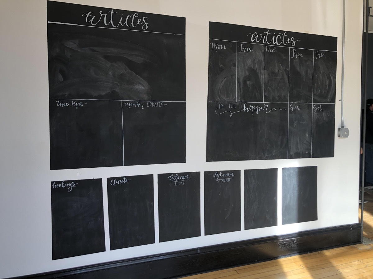 chalkboard wall calendar