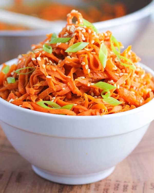 spicy peanut carrot noodles - pb2