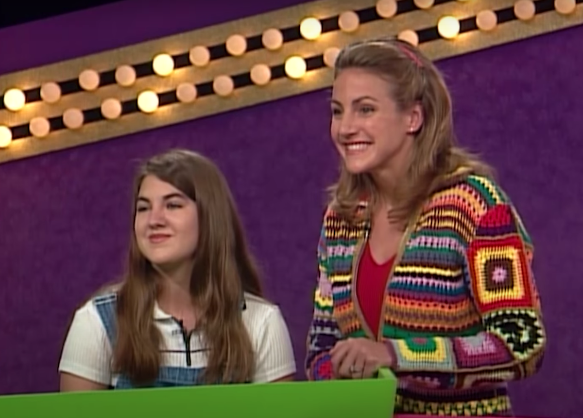 Summer Sanders and a contestant on 