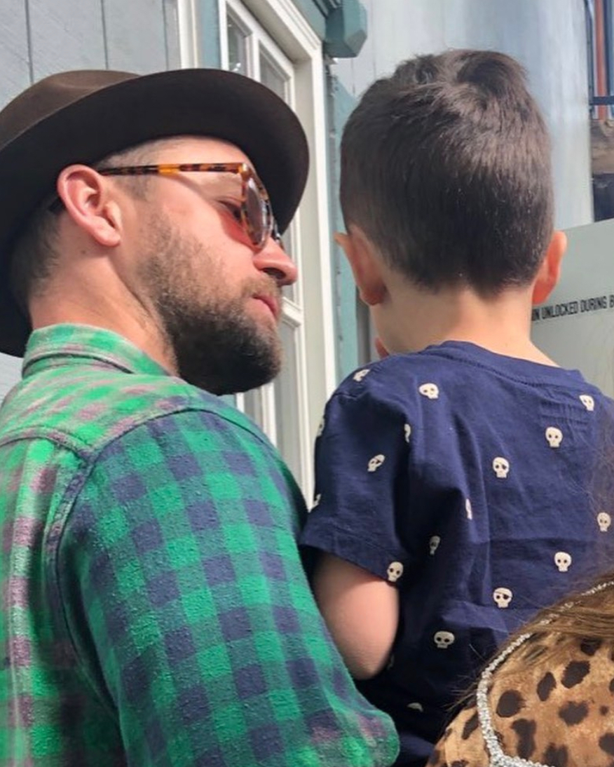 Justin Timberlake and his son Silas