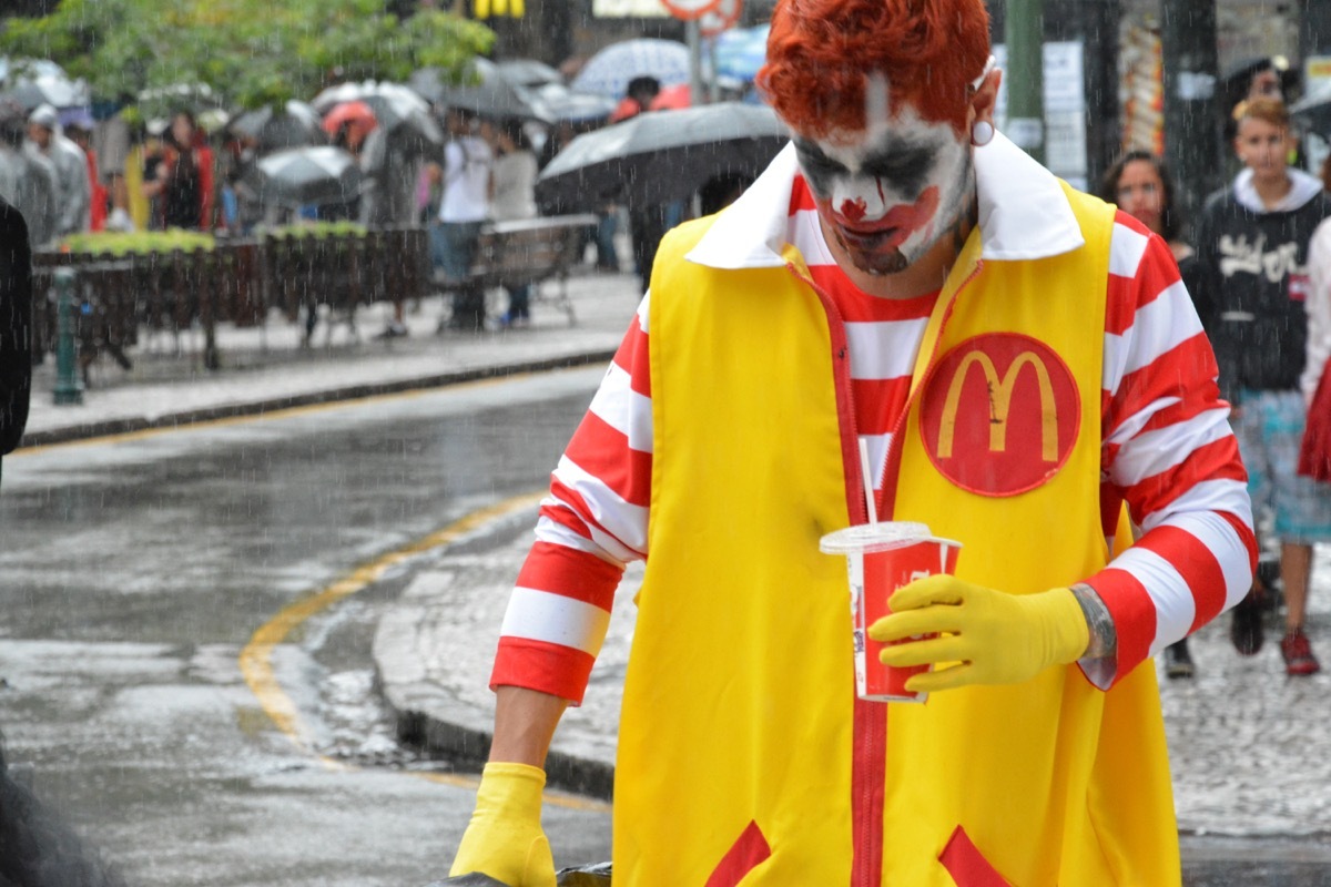 scary ronald mcdonald, diy 