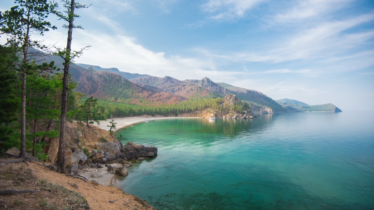 Lake Baikal in the summer