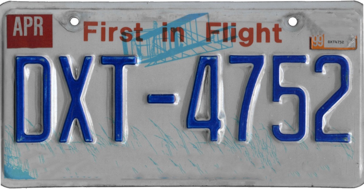 north carolina license plate photoshopped