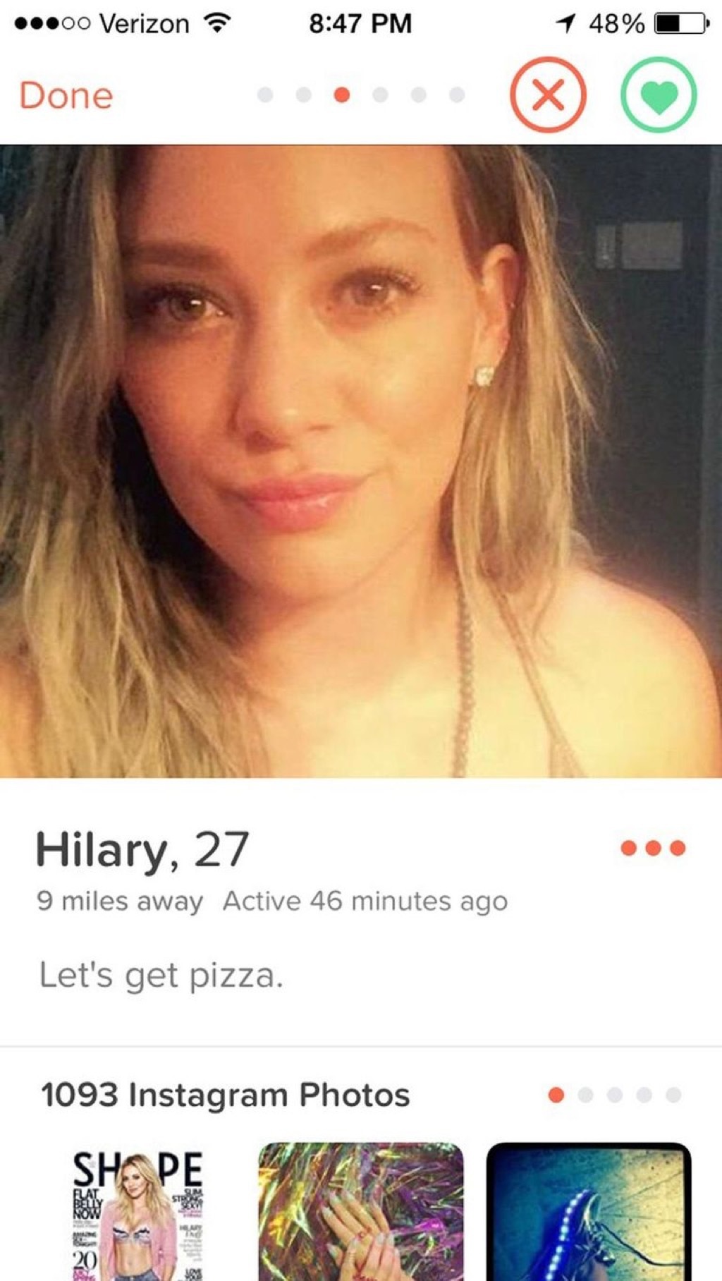 hilary duff tinder