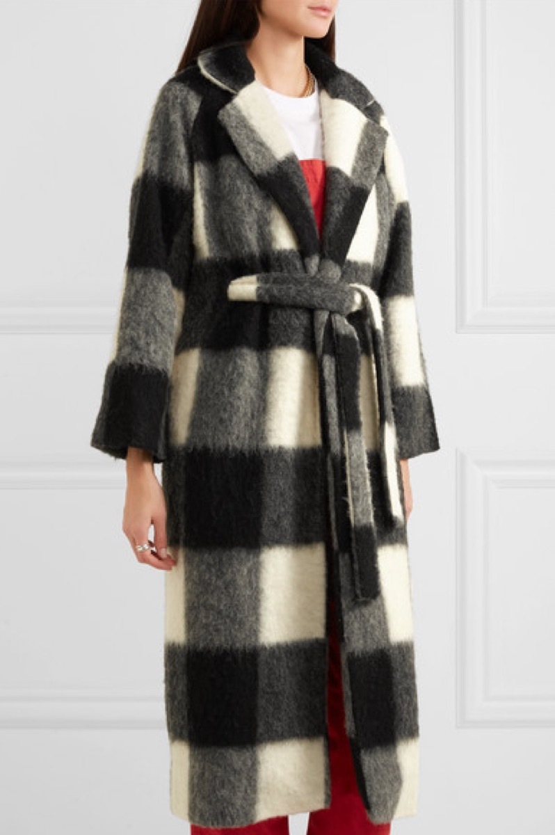 Ganni McKinney Checkered Coat buy after holidays