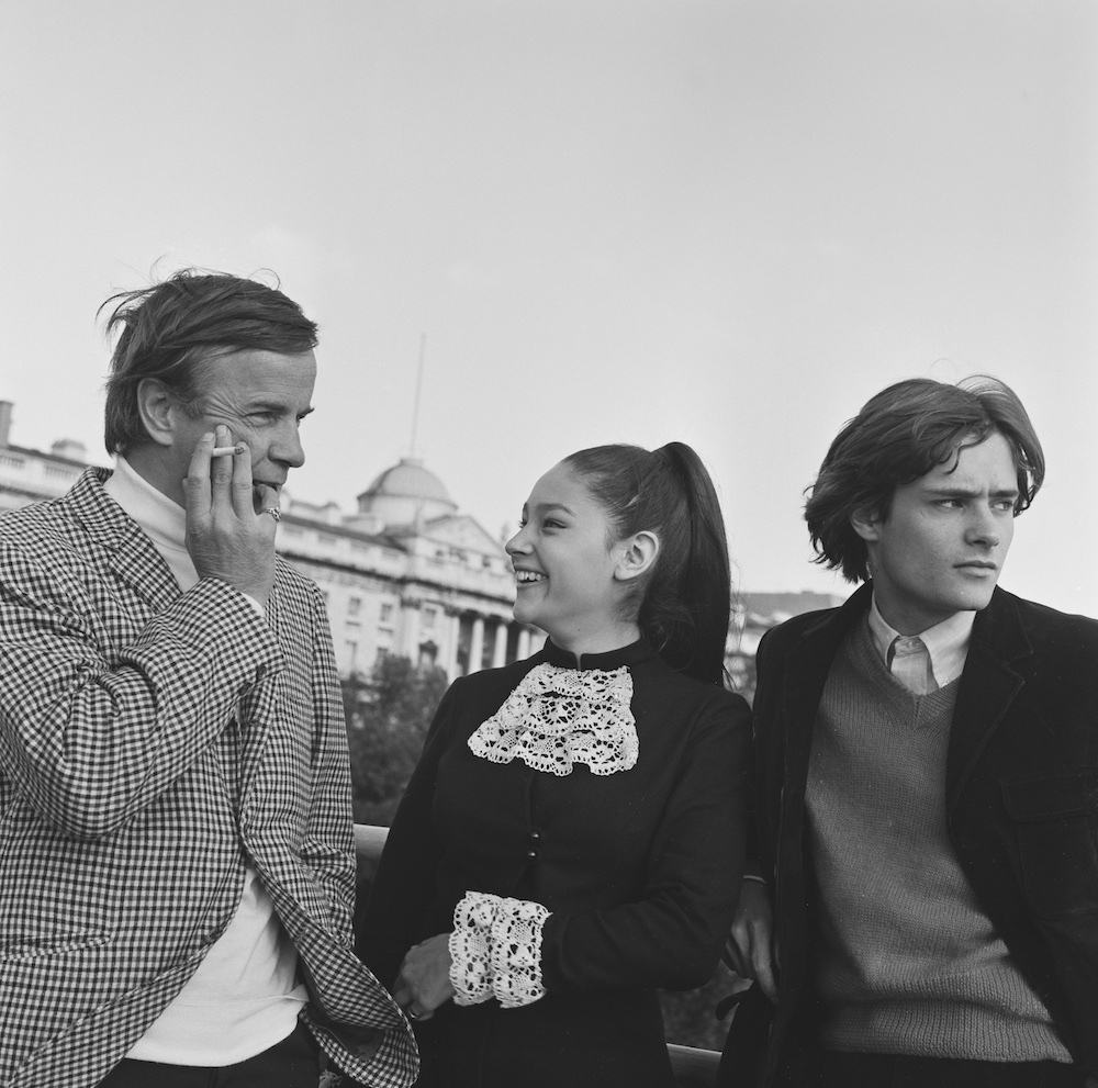 Franco Zeffirelli, Olivia Hussey, and Leonard Whiting in London in 1967