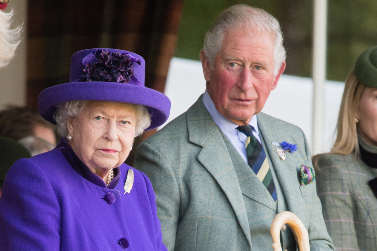 Queen Elizabeth II and Prince Charles, Prince of Wales attend the 2019 Braemar Highland Games on September 07, 2019 in Braemar, Scotland.